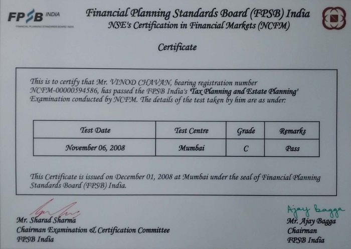 NSE's Certification in Financial Markets Nov 2008