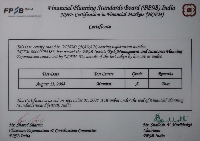 NSE's Certification in Financial Markets Aug 2008
