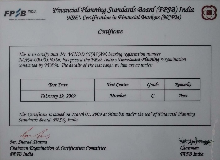 NSE's Certification in Financial Markets Feb 2009